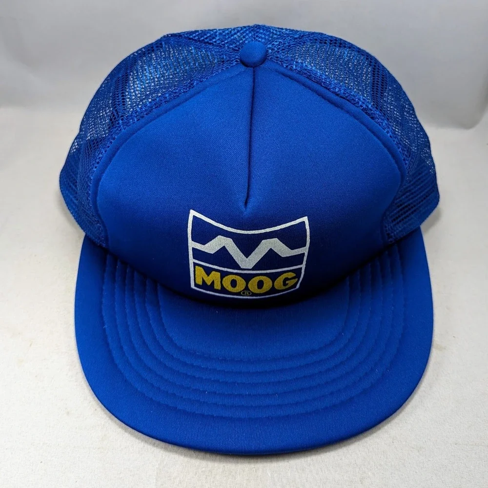 Moog Auto Parts Suspension NASCAR Snapback Trucker Mesh Vintage 80s Hat Cap DS